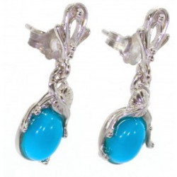 Sterling Silver Turquoise Earrings E-26-04
