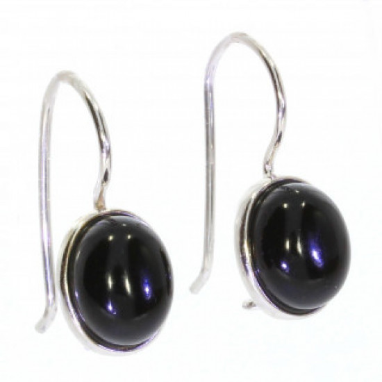 Sterling Silver Black Onyx Earrings E-26-06