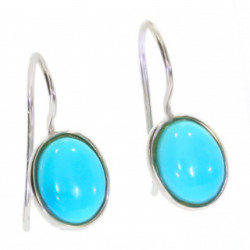 Sterling Silver Turquoise Earrings E-26-06