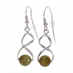 Sterling Silver Labradorite Earrings E-26-07