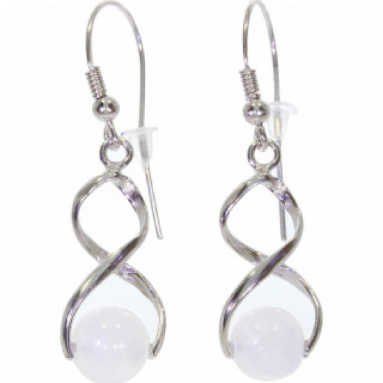 Sterling Silver Moonstone Earrings E-26-07