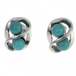 Sterling Silver Turquoise Earrings E-30-01