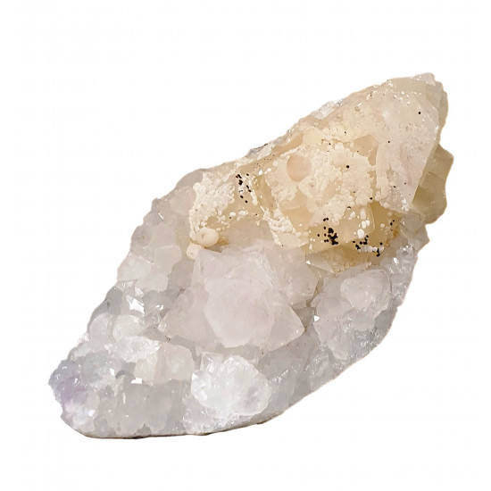 quartz, calcite and fluorite