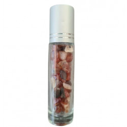Roller bottle for essential oil carnelian