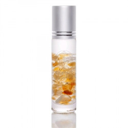 Roller bottle for essential oil citrine