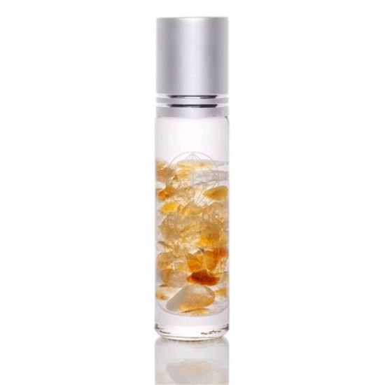 Roller bottle for essential oil citrine