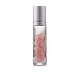 Roller bottle for essential oil rose quartz