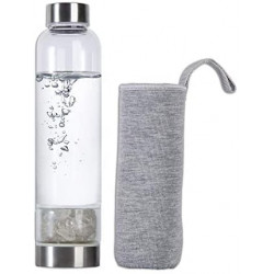 water bottle crystal quartz