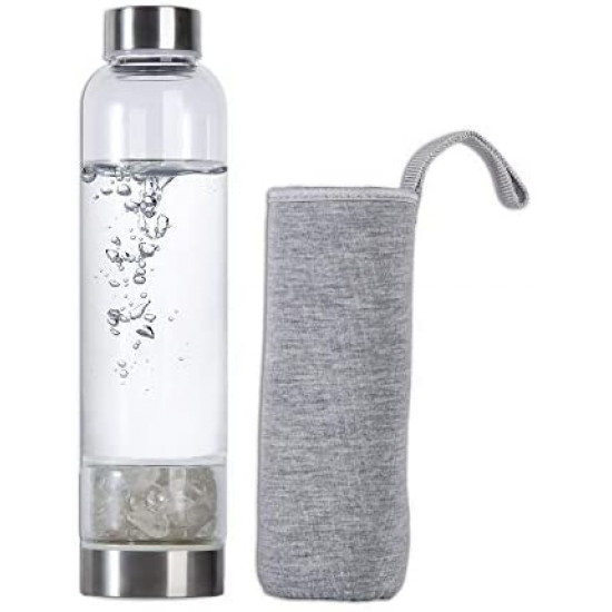 water bottle crystal quartz
