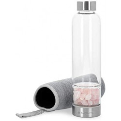 water bottle rose quartz