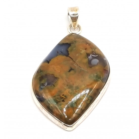 pendant rhyolite silver