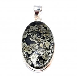 pendant pyrite silver
