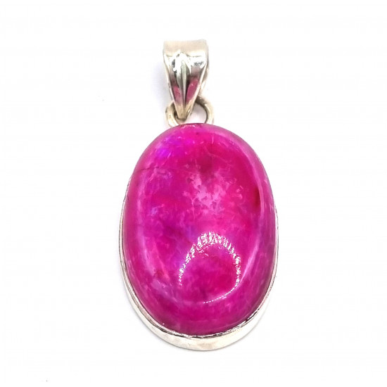 pendentif pierre de lune irradie argent