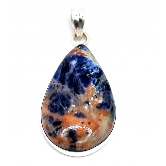 pendant sodalite silver
