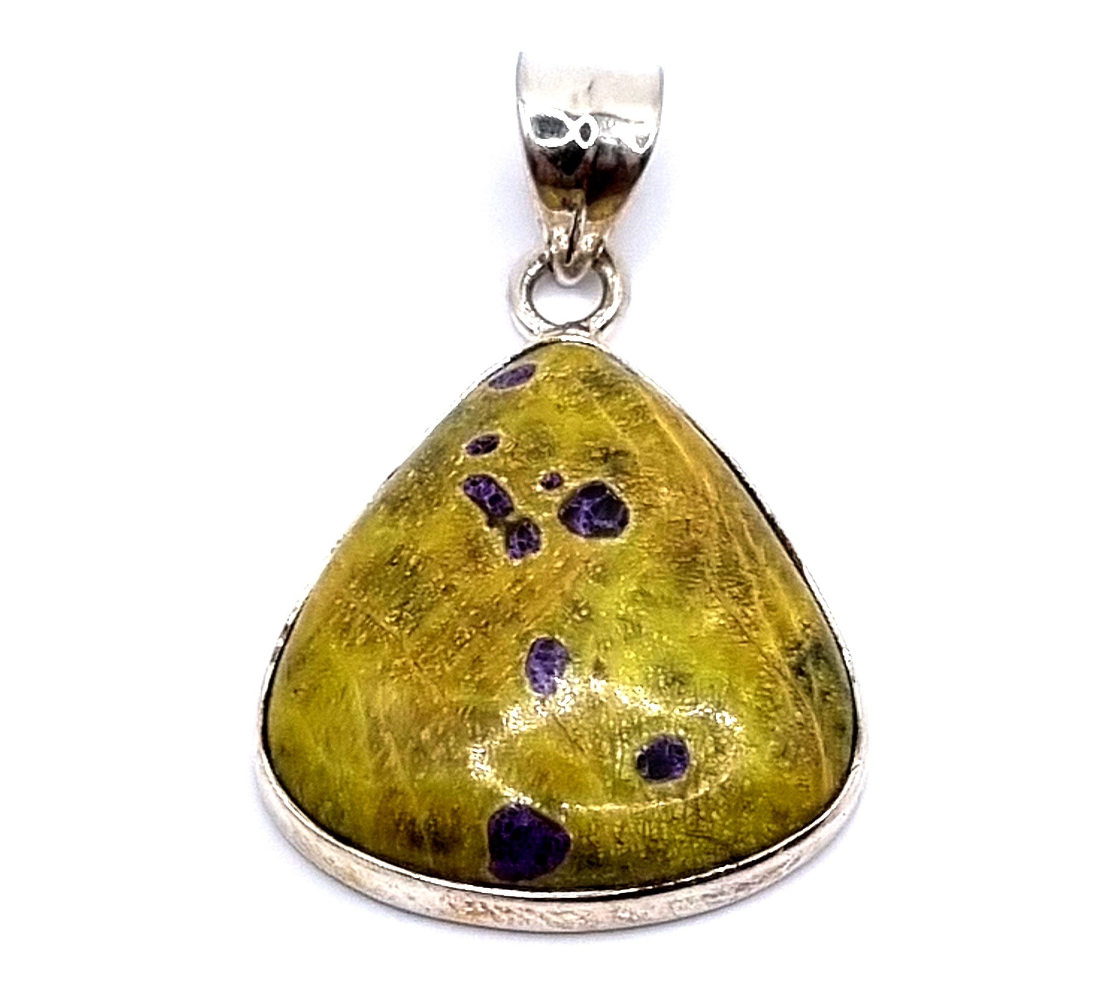 pendant silver stichtite