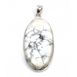 pendentif magnesite argent
