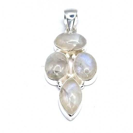pendant moonstone silver