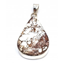 pendant howlite silver