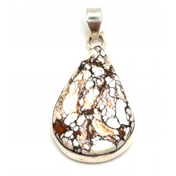 pendant howlite silver