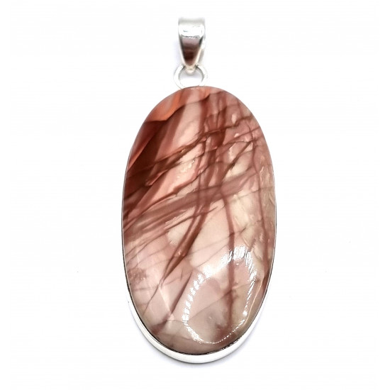 pendant picture jasper silver