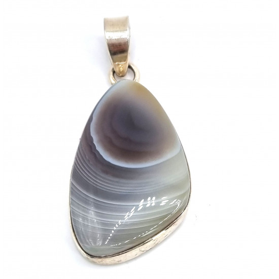 pendant agate silver