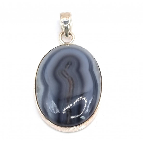 pendant agate silver