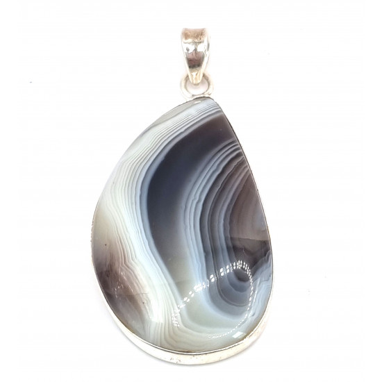 pendant agate silver