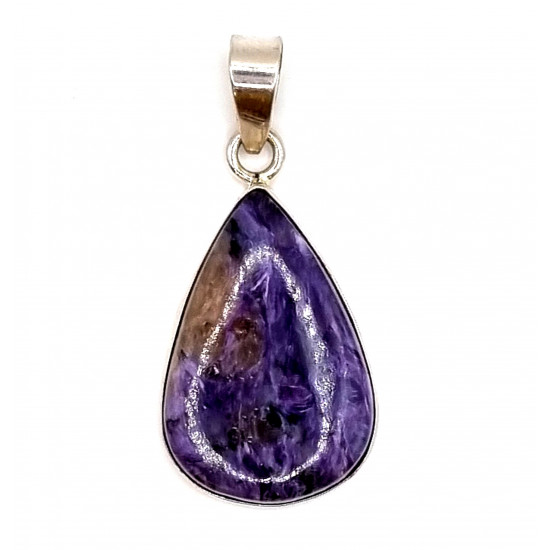 pendant charoite silver
