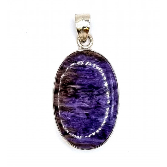 pendant charoite silver