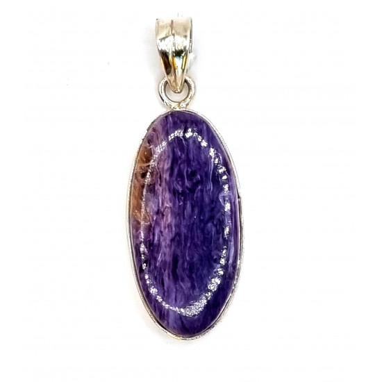 pendentif charoite argent