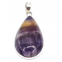 pendant fluorite silver