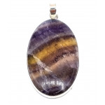 pendant fluorite silver