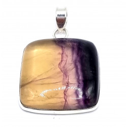 pendant fluorite silver