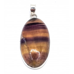 pendant fluorite silver