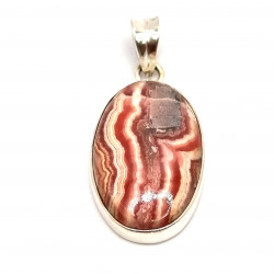 pendant rhodochrosite silver