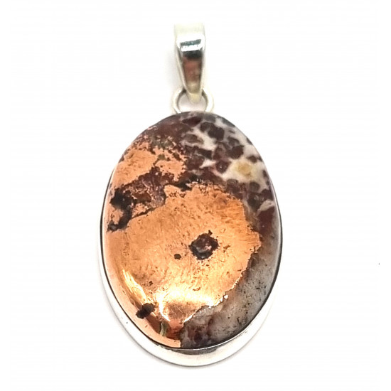 pendentif cuivre natif argent
