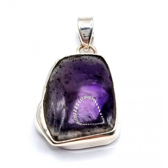 pendant amethyst silver