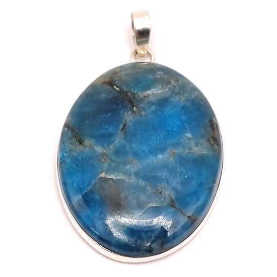pendant blue apatite silver