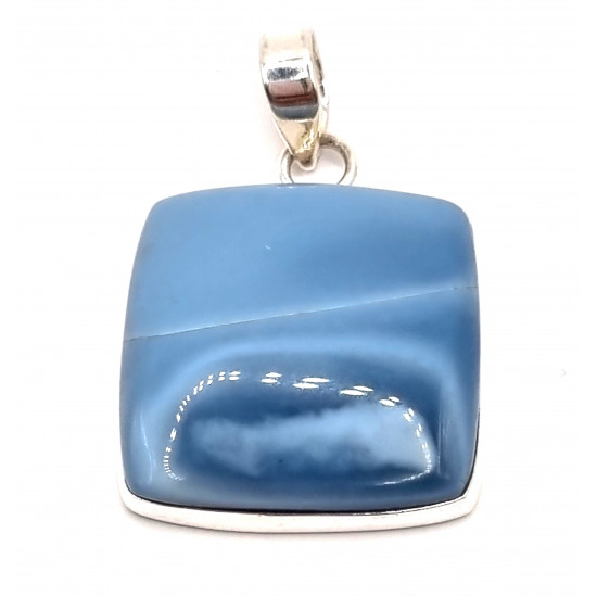 pendant blue owyhee opal silver