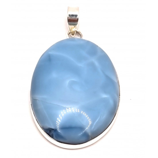 pendant blue owyhee opal silver