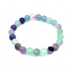 Matte Fluorite Bracelet 8mm