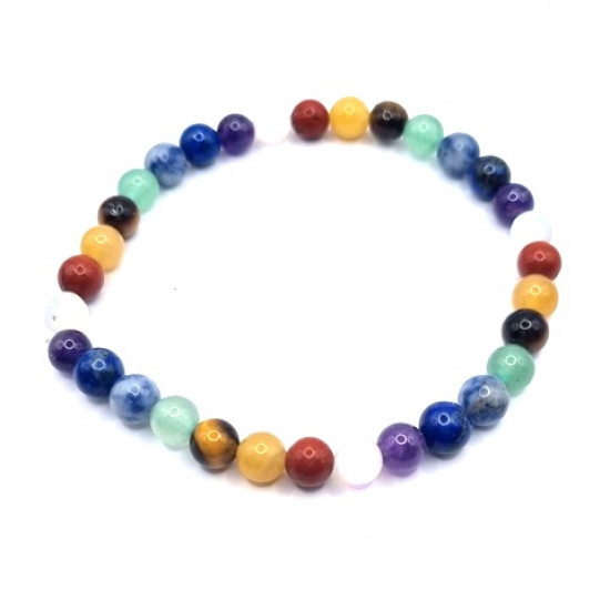 Mixed Mineral Bracelet 6mm