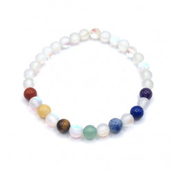 Mystic Aura With 7 Chakras Bracelet 6mm