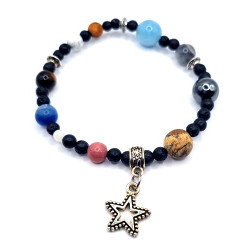 Solar System Bracelet With Star Charm