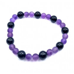 Tourmaline And Amethyst Bracelet