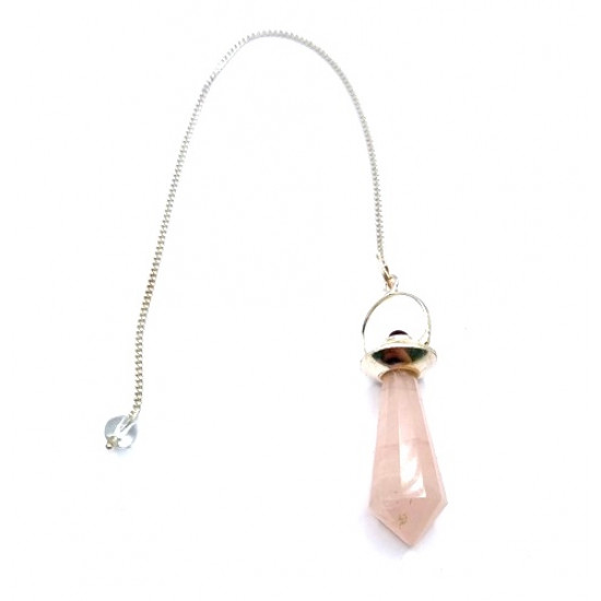 pendulum rose quartz and garnet