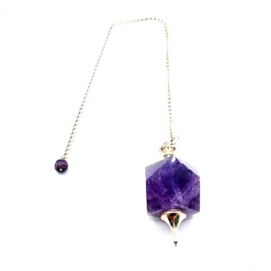 amethyst pendulum cuboctahedron