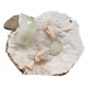 green apophyllite on stilbite and morderite