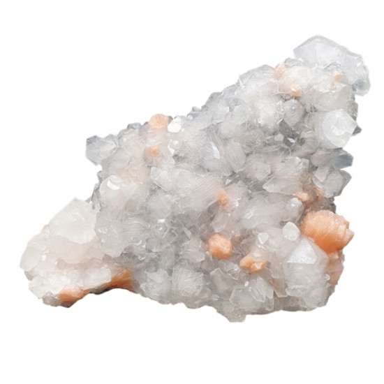apophyllite and stilbite on chalcedony
