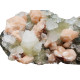 yellow apophyllite with stilbite and chalcedony